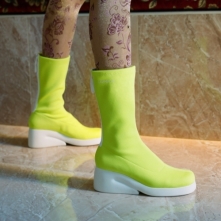 Camper Kaah Ankle Boots Neon Yellow - Womens Singapore QURPJG-052